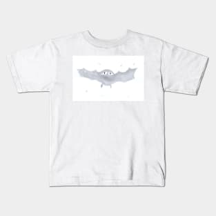 bat, cute, holiday, Halloween, illustration, watercolor, festive, good mood, autumn, autumn Kids T-Shirt